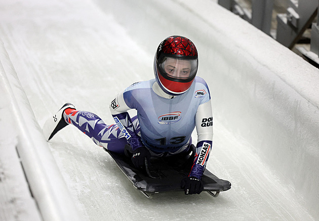 Fernstädtová dojela na olympijské dráze v Cortině sedmá v SP skeletonistek